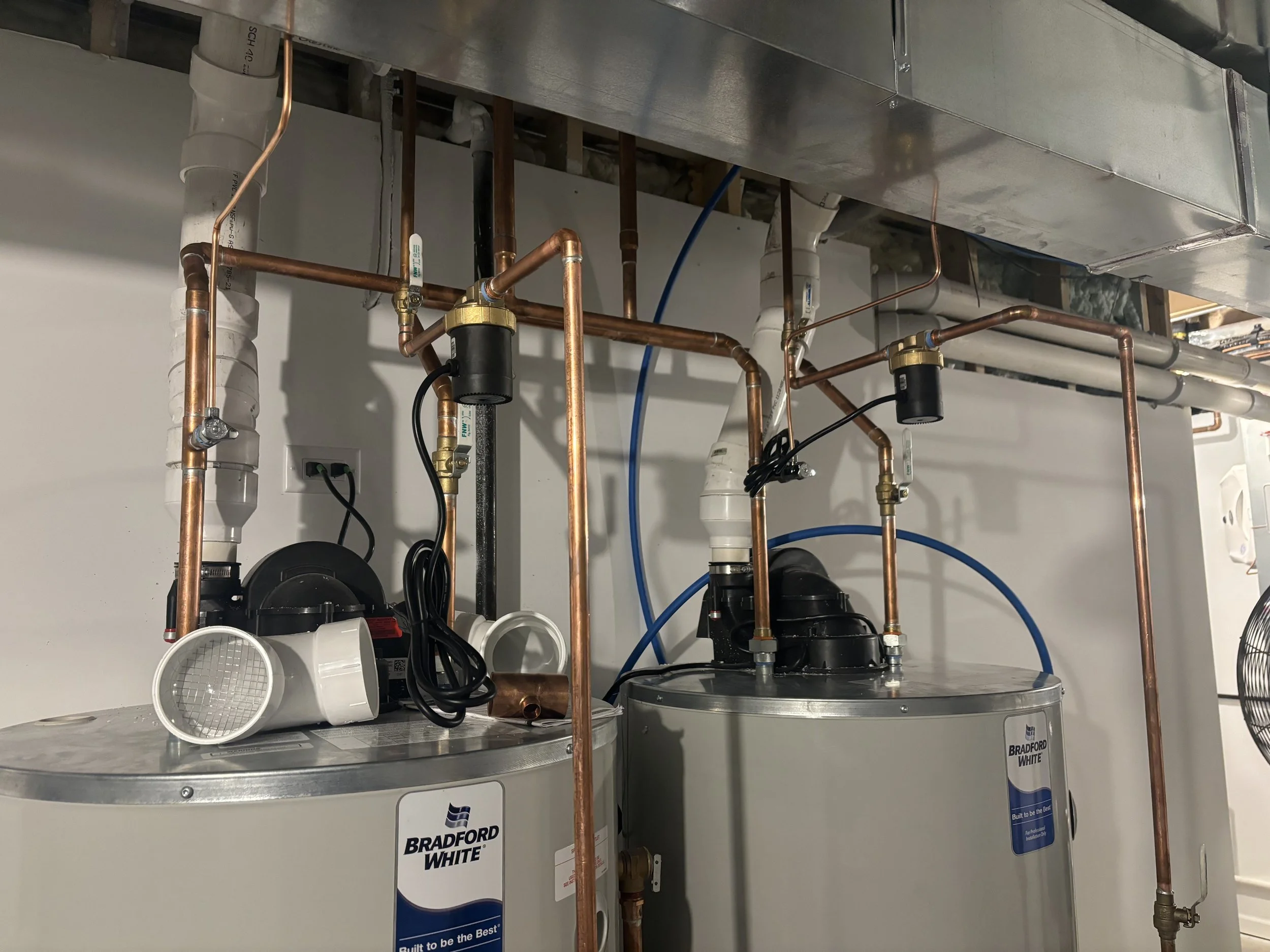 Dual water heater installation